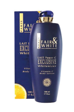 FAIR & WHITE Exclusive Body Lotion w/Vit.C (500ml), Sareya Beauty Supply Calgary Alberta Canada